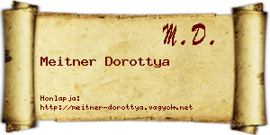 Meitner Dorottya névjegykártya